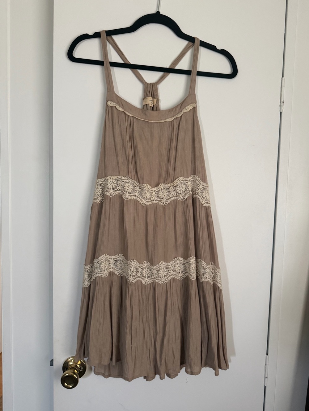 entro Beige Brown flowy dress